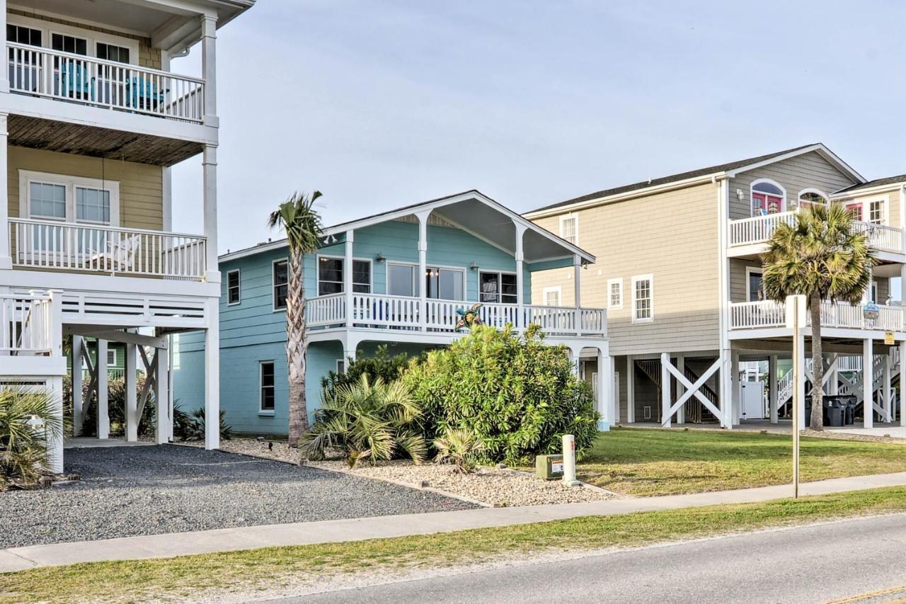 Pet-Friendly Second Row House Steps To Beach! Holden Beach Buitenkant foto